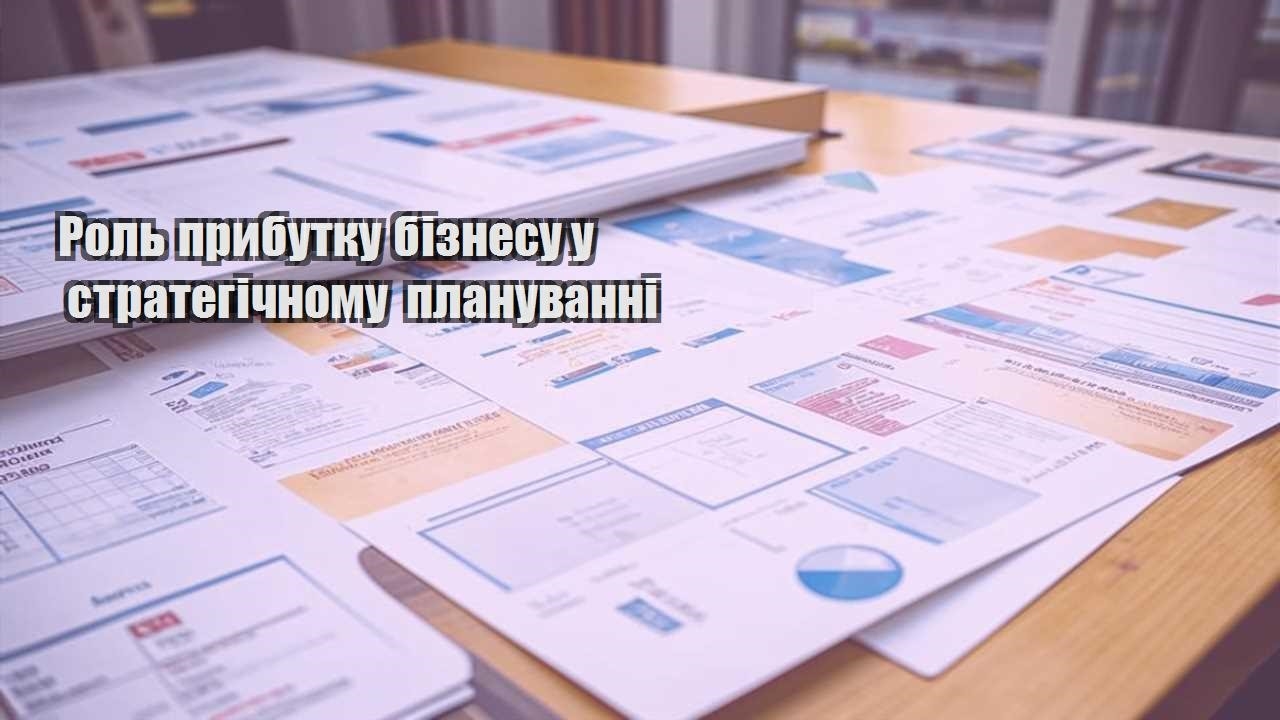 rol prybutku biznesu u strategichnomu planuvanni