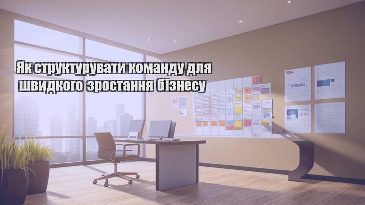 yak strukturuvaty komandu dlya shvydkogo zrostannya biznesu