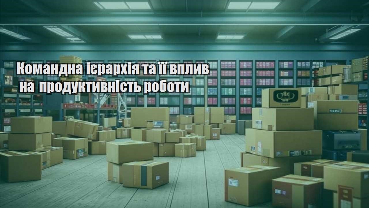 komandna iyerarhiya ta yiyi vplyv na produktyvnist roboty