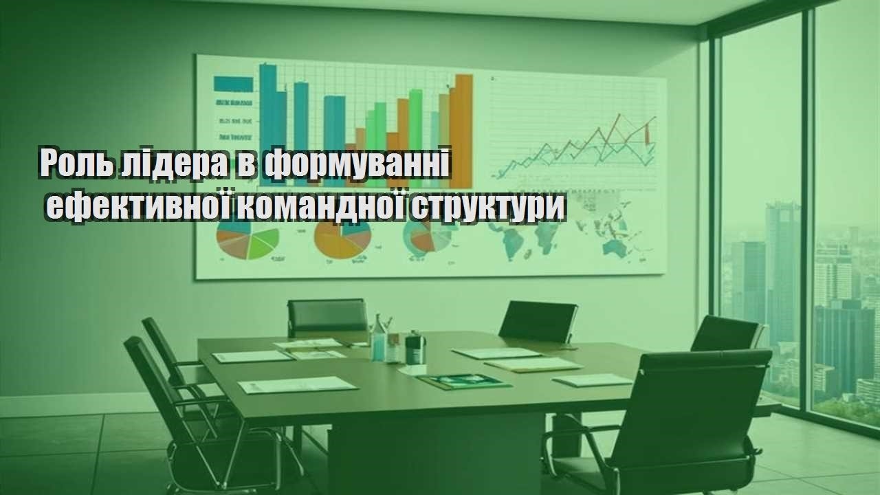 rol lidera v formuvanni efektyvnoyi komandnoyi struktury