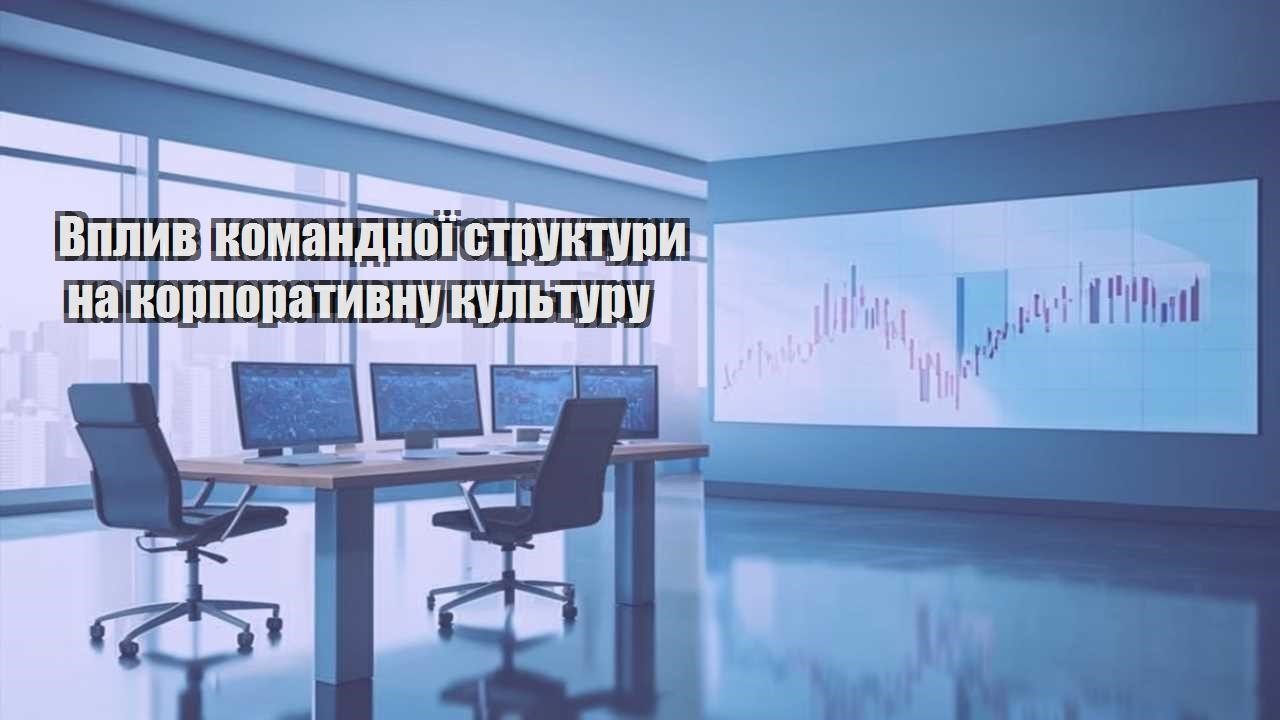 vplyv komandnoyi struktury na korporatyvnu kulturu