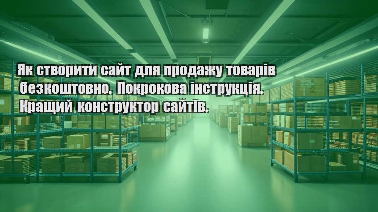 yak stvoryty sajt dlya prodazhu tovariv bezkoshtovno. pokrokova instrukcziya. krashhyj konstruktor sajtiv