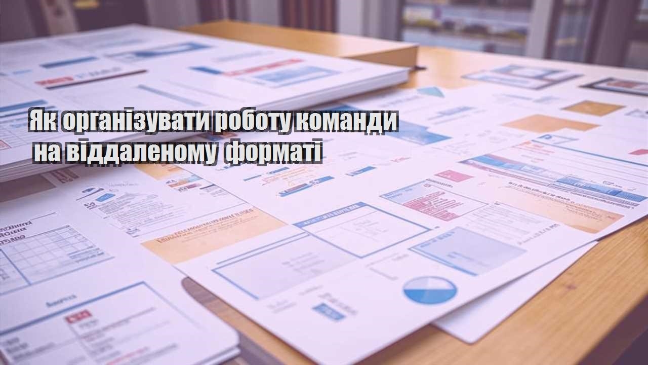 yak organizuvaty robotu komandy na viddalenomu formati