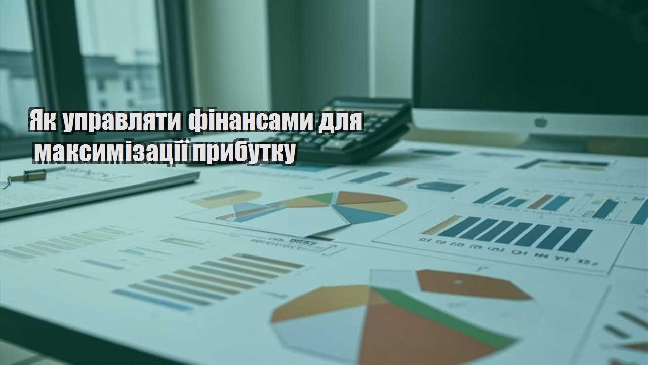 yak upravlyaty finansamy dlya maksymizacziyi prybutku