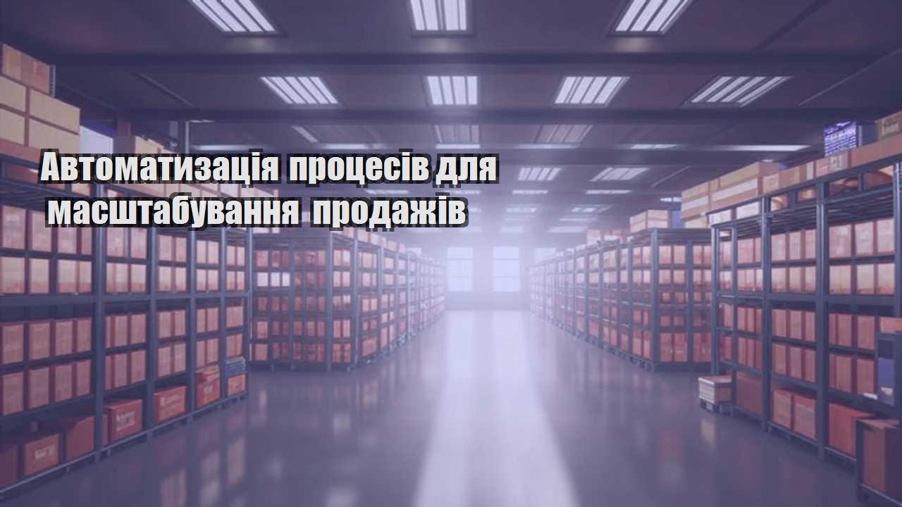 avtomatyzacziya proczesiv dlya masshtabuvannya prodazhiv