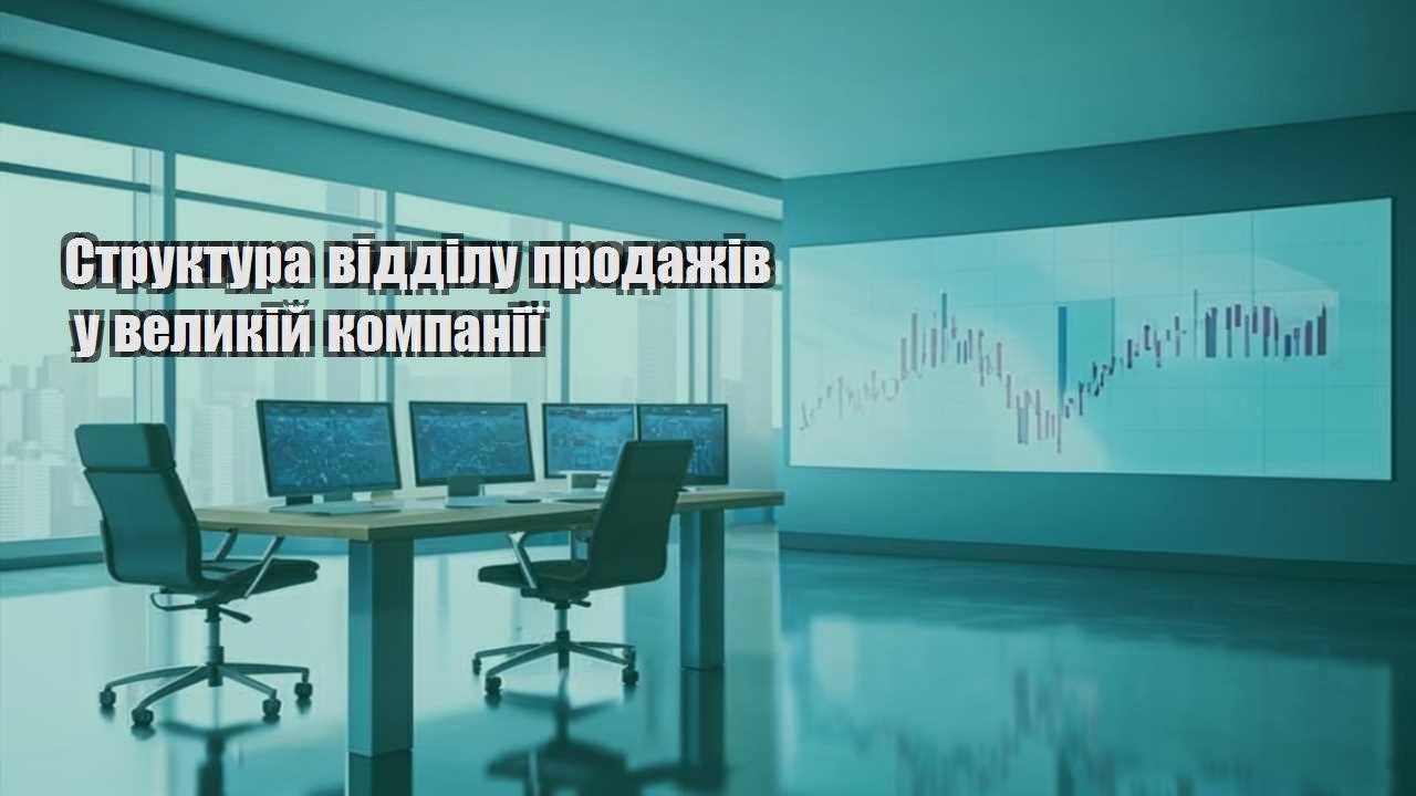 struktura viddilu prodazhiv u velykij kompaniyi