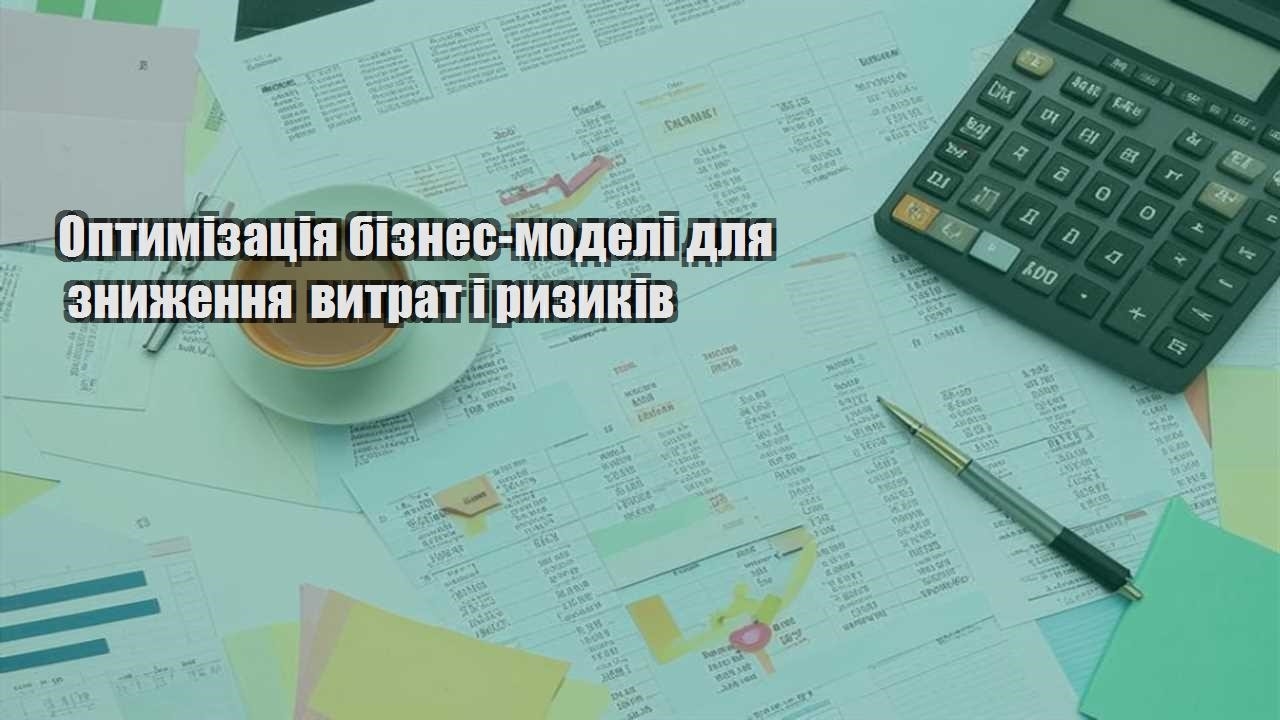 optymizacziya biznes modeli dlya znyzhennya vytrat i ryzykiv