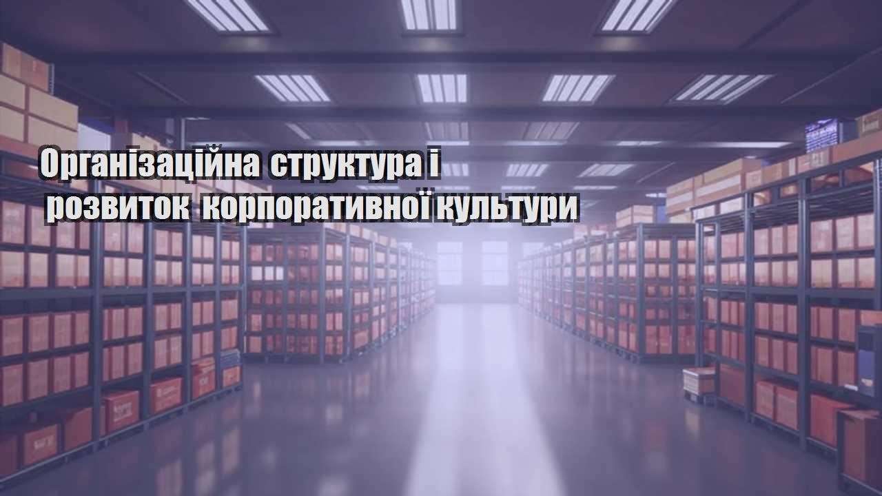 organizaczijna struktura i rozvytok korporatyvnoyi kultury