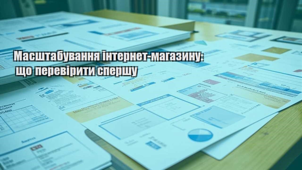 masshtabuvannya internet magazynu shho pereviryty spershu