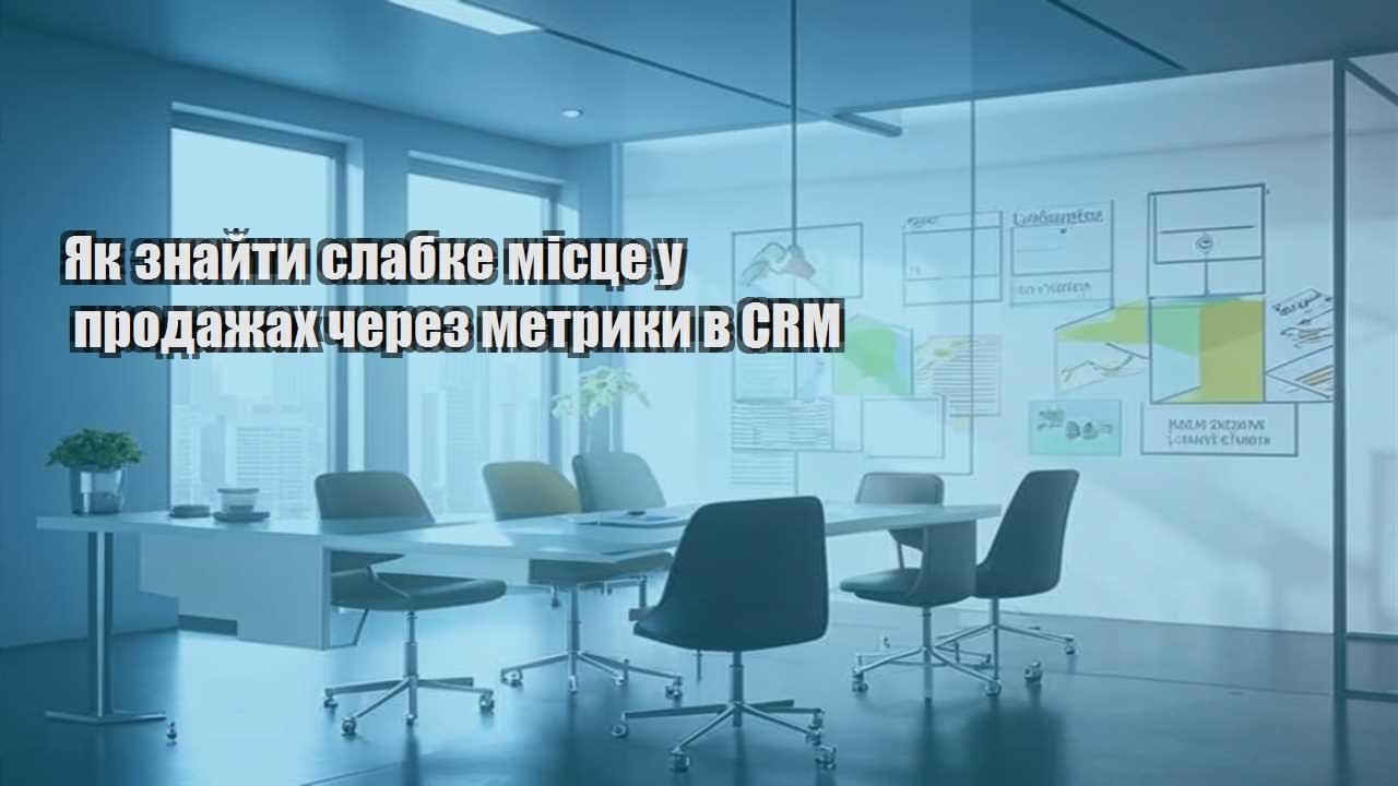 yak znajty slabke miscze u prodazhah cherez metryky v crm