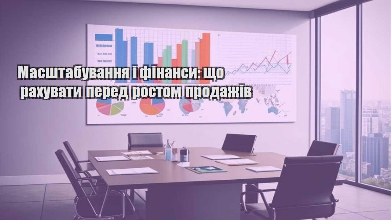 masshtabuvannya i finansy shho rahuvaty pered rostom prodazhiv
