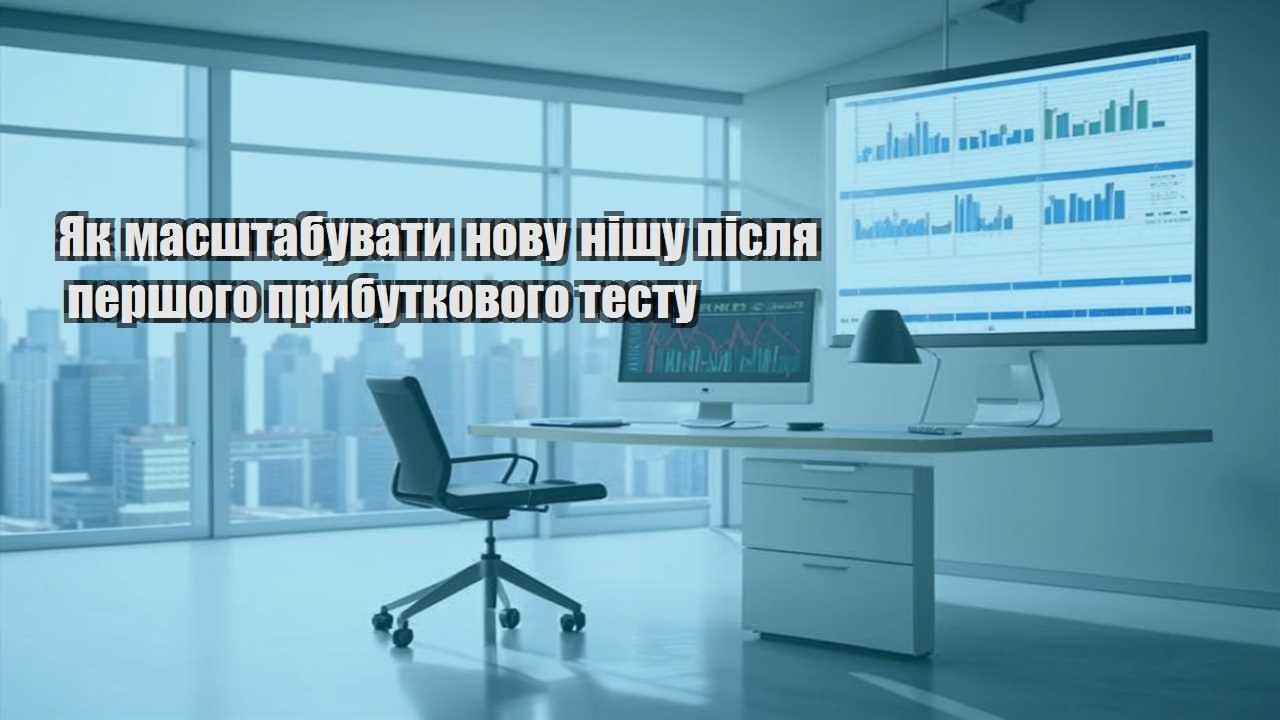 yak masshtabuvaty novu nishu pislya pershogo prybutkovogo testu