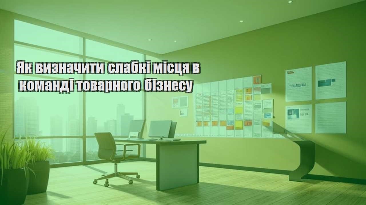 yak vyznachyty slabki misczya v komandi tovarnogo biznesu