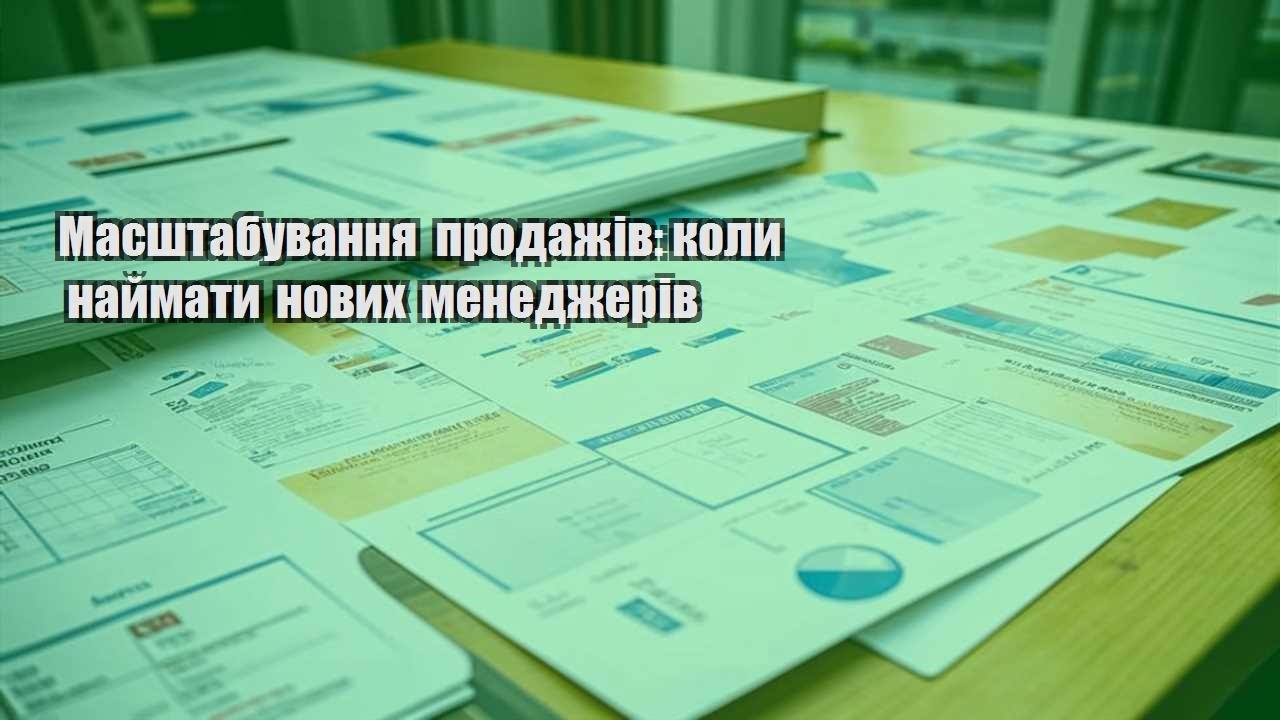masshtabuvannya prodazhiv koly najmaty novyh menedzheriv
