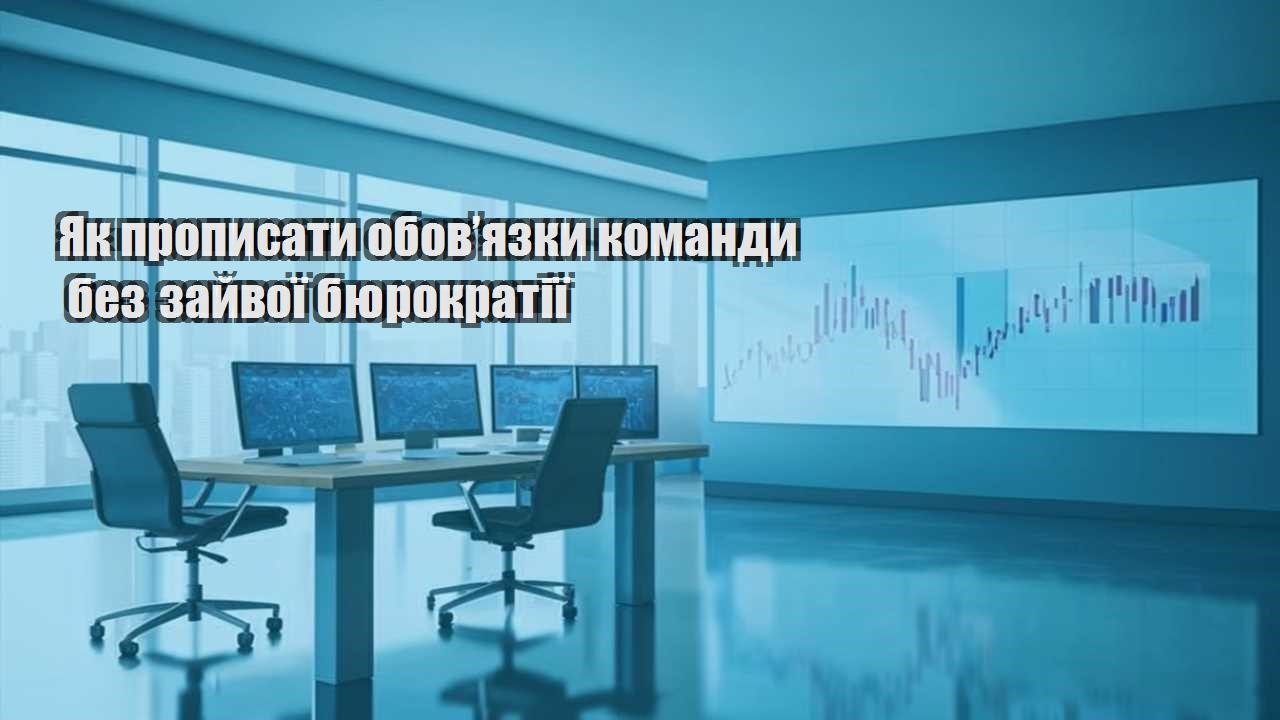 yak propysaty obovyazky komandy bez zajvoyi byurokratiyi