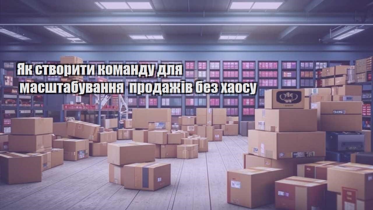 yak stvoryty komandu dlya masshtabuvannya prodazhiv bez haosu