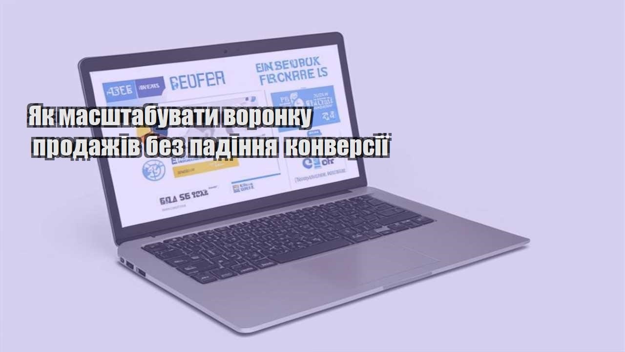 yak masshtabuvaty voronku prodazhiv bez padinnya konversiyi