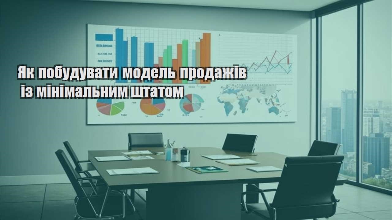 yak pobuduvaty model prodazhiv iz minimalnym shtatom