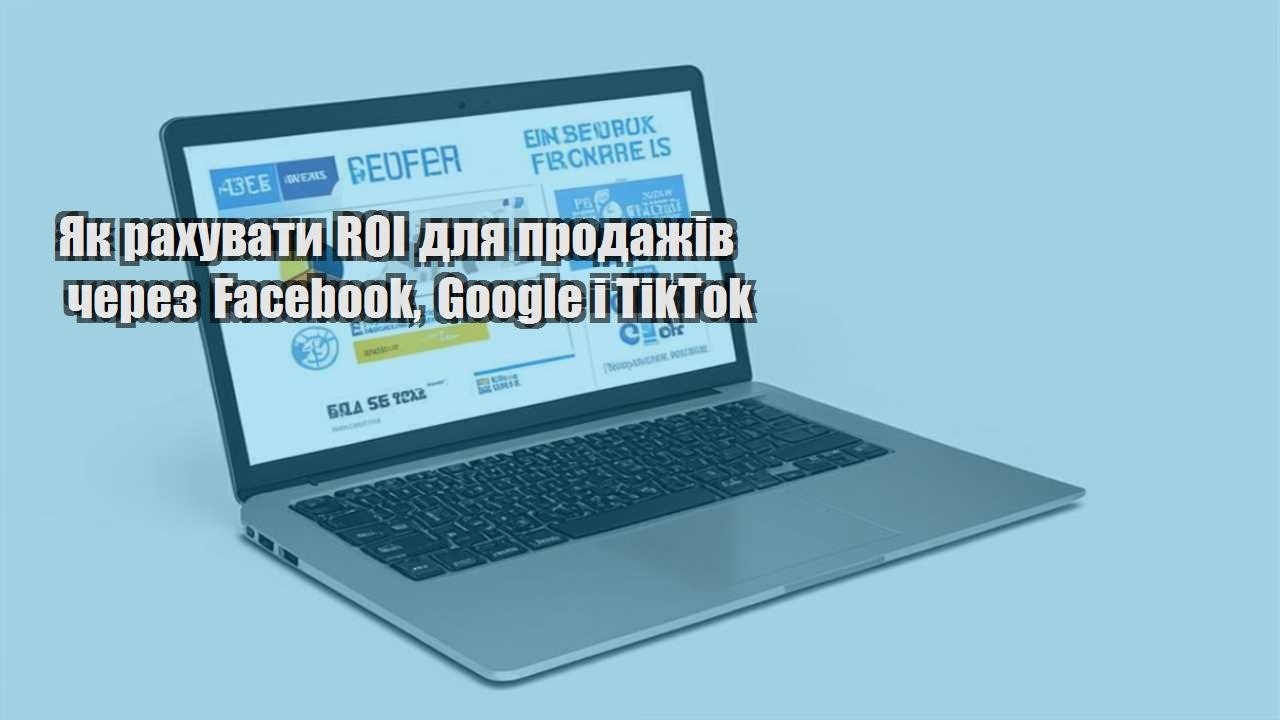 yak rahuvaty roi dlya prodazhiv cherez facebook google i tiktok